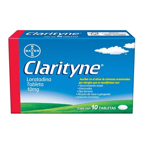 Antialérgico Clarityne 10 mg 10 tabletas | Walmart