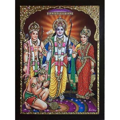 Ram Darbar Painting, Size: 12x16cm at Rs 8000 in Meerut | ID: 14116429397