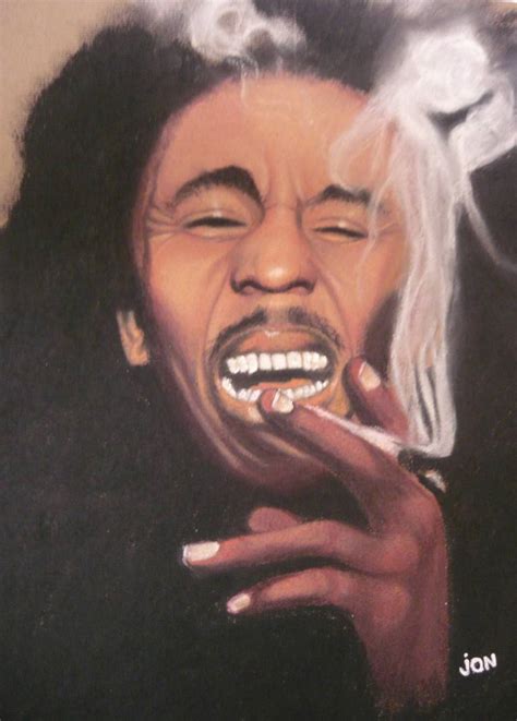 Smoking Weed Drawing by John Richardson | Saatchi Art