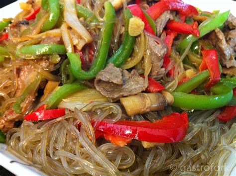 Japchae (Korean Noodles) Recipe | gastrofork | Vancouver food and travel blog