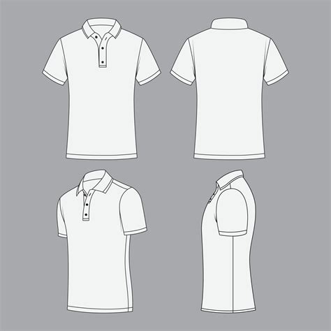 White Polo T-Shirt Design Template 19935480 Vector Art at Vecteezy