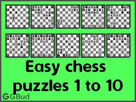 Easy Chess Puzzles 1 to 10