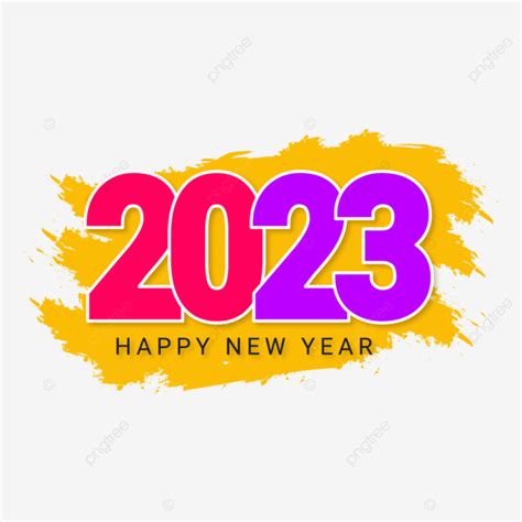 New Year 2023 Vector Art PNG, 2023 Happy New Year Png Image, Happy New Year 2023 Png, 2023 Png ...