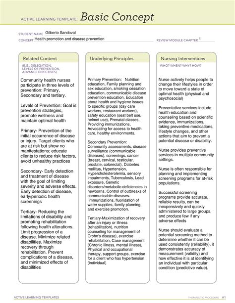 Basic Concept template tertiary prevention 2023 - ACTIVE LEARNING TEMPLATES THERAPEUTIC ...