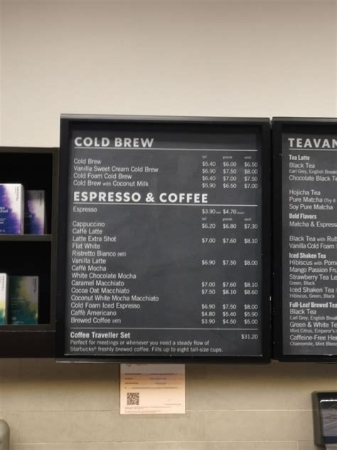 Starbucks Menu: Starbucks Coffee Menu, Drinks and Pricing Updated 2024 ...