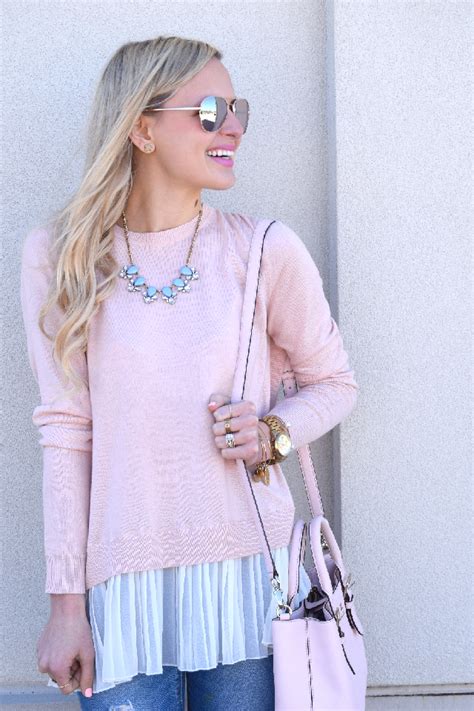 LAYERED PINK SWEATER | Vandi Fair