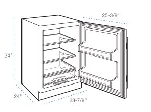 Under the counter Refirigerator | Fridge dimensions, Small fridges ...