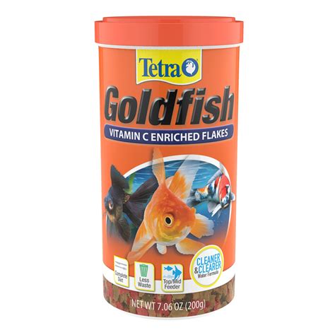 Tetra TetraFin Goldfish Flakes 7.06 Ounces, Balanced Diet Fish Food ...