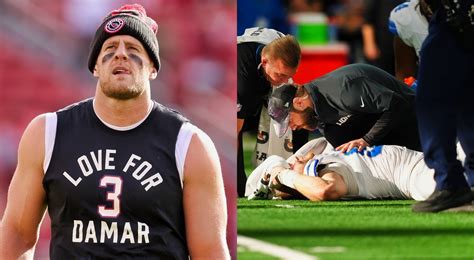 JJ Watt’s Reaction To Superstar Aidan Hutchinson’s Gruesome Leg Injury ...