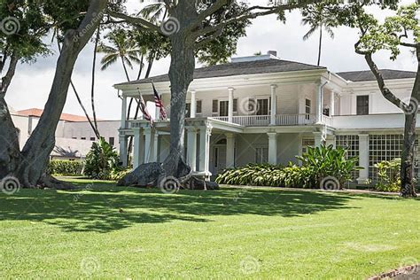 The Governor S Mansion in Honolulu Editorial Stock Photo - Image of ...