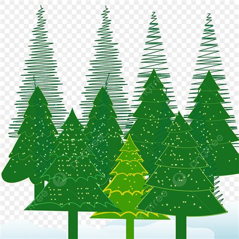 Christmas Tree Design Vector Design Images, Christmas Tree Transparent Background Design ...