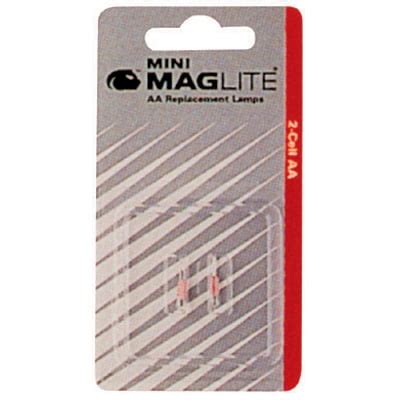 Maglite LM2A001 Mini-Mag Replacement Bulb, 2 Cell AA, 2 Per Pack - Walmart.com