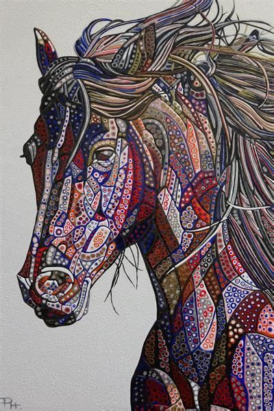 Abstract Horse 7 (Sculptural) | Abstract horse, Horse quilt, Horse art