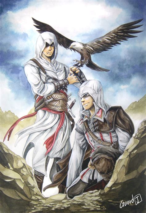 Ezio and Altair - Ezio and Altaïr fan Art (19143655) - fanpop