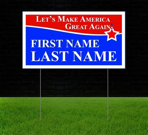 Political Reflective Yard Signs | Signs & Decals