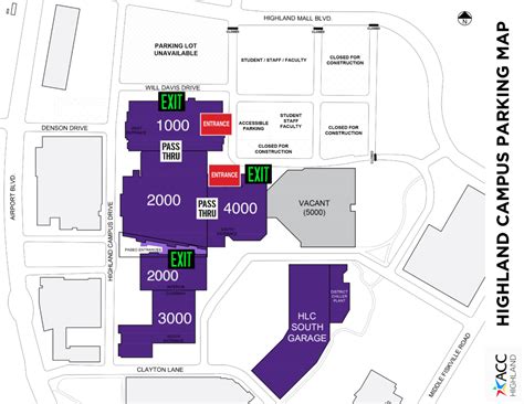 ACC Highland Updates: Parking Changes | ACC Facstaff Infohub