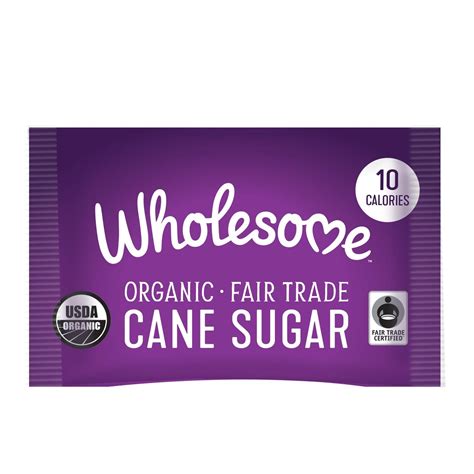 Wholesome Fair Trade Organic Sugar Packets - 2.6g/1000ct – Whole Earth ...