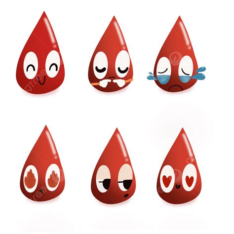 Blood Drop White Transparent, Cute Red Blood Drops Emoji, Cute Emoji, Red Blood, Blood Clipart ...