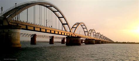 Godavari Arch Bridge - Temples Vibhaga