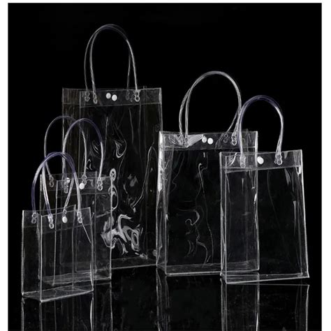 Free shipping 21x19x14CM Clear display bags small,Transparent gift plastic bag Mini PVC bags ...