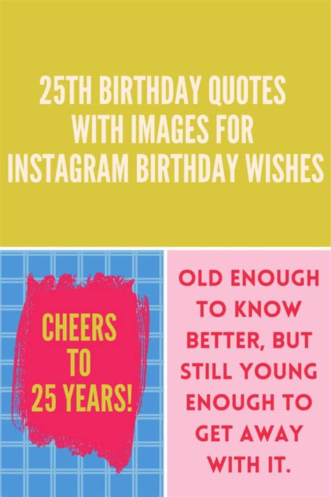 25th Birthday Quotes With Images For Instagram Birthday Wishes - darling quote | Happy 25th ...