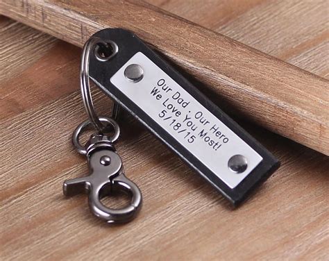 Personalized Special Leather Keychain for Him | Robrasim