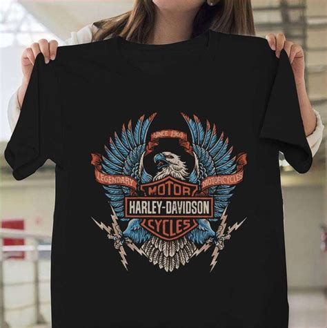 Legendary Harley Davidson Eagle T Shirt - Best of pop culture clothing for you