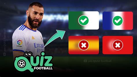 GUESS NATIONALITIES OF PLAYERS - QUIZ FOOTBALL 2023 in 2022 | Football challenges, Quiz, Football