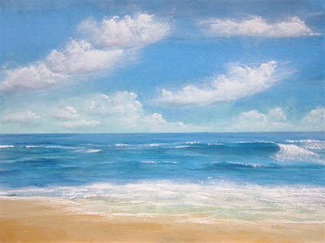Blue Sea Painting by Jim Romeo