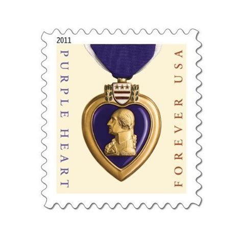 Purple Heart Sheet of 20 x Forever St... | Forever stamps, Purple heart medal, Stamp