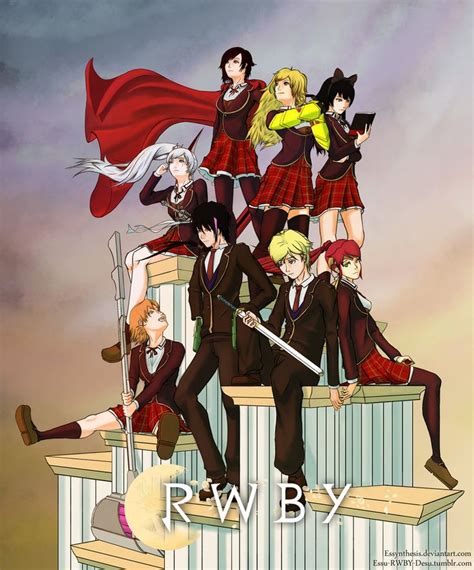 RWBY-Team RWBY and JNPR Poster by Essynthesis on deviantART | Rwby, Team rwby, Rwby anime