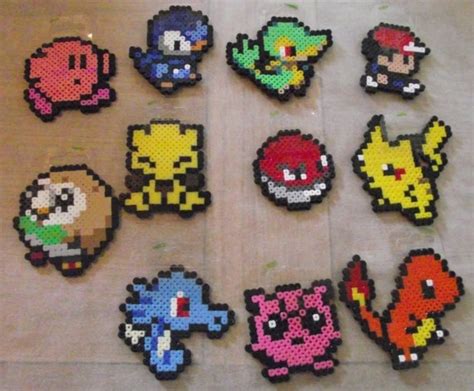 Perler Bead Pokemon Inspirado Pixel Art Hama Bead - Etsy España