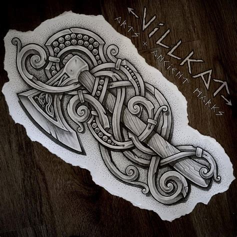 Viking Axe Drawing at GetDrawings | Free download