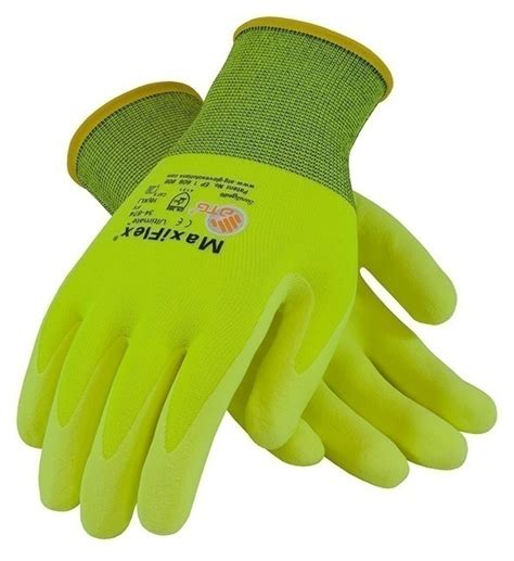 MaxiFlex Ultimate 34-874FY Hi-Vis Nitrile Coated Nylon Gloves - Columbia Safety and Supply