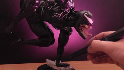 Making Venom Sculpture With 3D Pen - Marvel - 3D Pen Art - YouTube