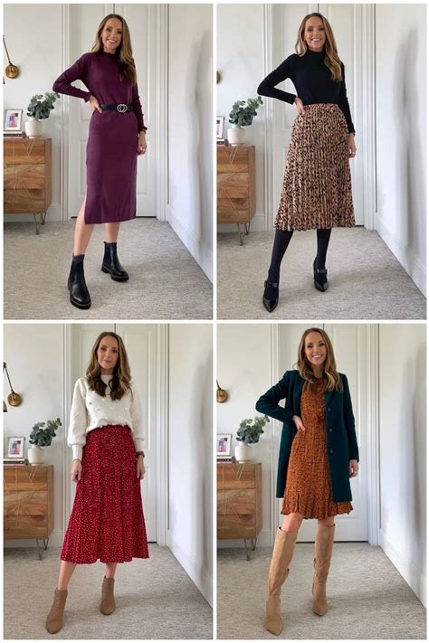 4 Winter Church Outfits - Merrick's Art | Church outfit winter, Modest ...