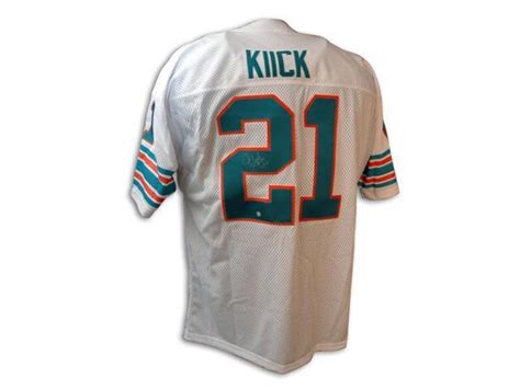 Mercury Morris Throwback White Miami Dolphins Jersey with "17-0" inscription - Newegg.com