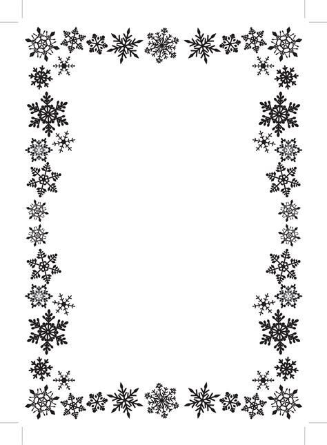 snowflake border clipart black and white 10 free Cliparts | Download ...