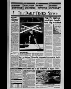 Burlington Daily Times News Archives, Jan 26, 1989, p. 1