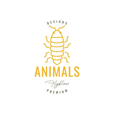 animal insect larva line minimal logo design vector 21607570 Vector Art ...