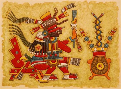 254: FELIPE ISLAS OIL PAINTING ON CANVAS OF MAYAN