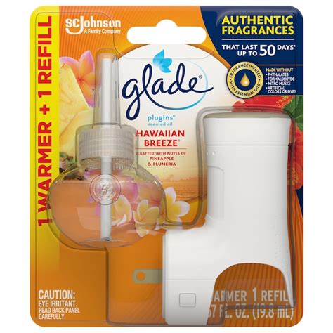 Glade Scented Oil 0.67-fl oz Hawaiian Breeze Plug-in Air Freshener in the Air Fresheners ...