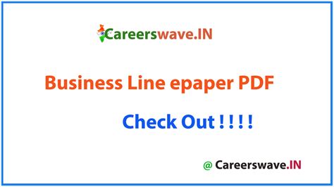 Business Line ePaper PDF Download Business Line Newspaper