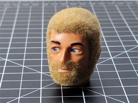 HASBRO/PALITOY, EAGLE-EYE HEAD, Blonde Flocked Hair And Beard, Vintage ...