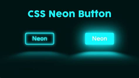 Web Developers - Neon Button Animation Effect on Hover...