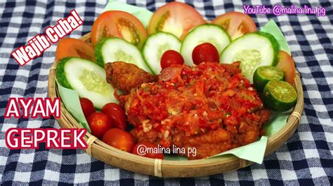 Resepi Ayam Geprek Paling Sedap Dan Mudah | Wajib Cuba | Ayam Geprek ...