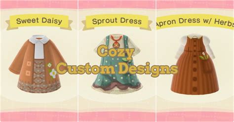 Cottagecore Custom Design Outfits For Animal Crossing: New Horizons