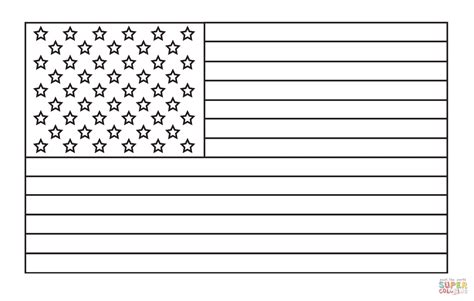 Coloring Page American Flag – En Güzel Boyamalar