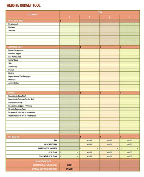 Marketing Budget Tracker Template