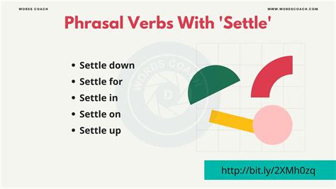 Phrasal Verbs With 'Settle' - Word Coach